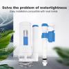Toilet Cistern Repair Kit with Flush Valve and Button Set, High-Pressure 20 cm view 2