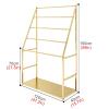 YTBHSHXZ Robust Freestanding Scarf Rack, 5-Tier Metal, Large Capacity, White, 120 cm view 3