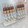 YTBHSHXZ Robust Freestanding Scarf Rack, 5-Tier Metal, Large Capacity, White, 120 cm view 4