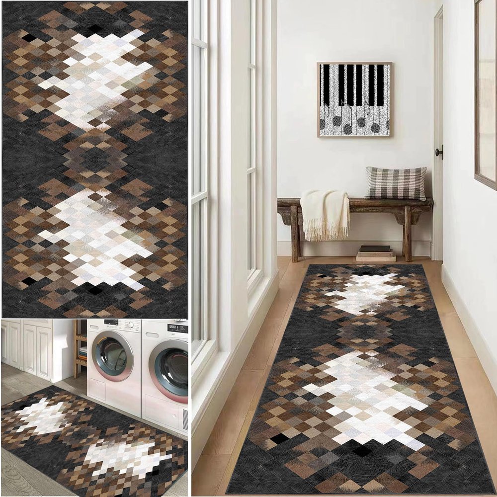 Runner Rug for Hallway, 40 x 160 cm, Washable, Non-Slip