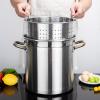 Large Heavy-Duty Stainless Steel Stockpot, 27/45/63 Qt, 63 Qt view 2