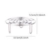 Round Stainless Steel Steamer Rack, 15.5 cm view 2