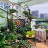Metal Garden Rose Arch, Black, 140 x 40 x 230 cm view 4