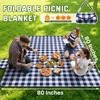TigeJoy Extra Large Waterproof Picnic Blanket, Beach Blanket, 203 x 254 cm view 4