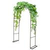 Metal Garden Rose Arch, Wedding Arch and Trellis, Brown, 300 x 40 x 220 cm view 1