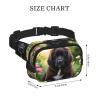 Belt Bag for Women and Men, Waterproof, Adjustable, Cute Newfoundland Design, Black view 3