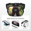 Belt Bag for Women and Men, Waterproof, Adjustable, Cute Newfoundland Design, Black view 4