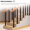 LQSYBHD Square Stair Posts with 270° Adjustable Top Bracket, Metal Railing Posts, 100 cm/39.3 in, 2-Pack view 4