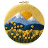 MIRONS Needle Felting Starter Kit, Yellow Flowers and Mountains view 1