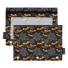 HMZXZ 3-Ring Binder Pencil Pouches, Halloween Bats and Spider Design, 2-Pack view 1