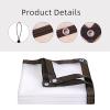 Clear Heavy-Duty Waterproof PVC Vinyl Tarp with Grommets and Reinforced Edges view 3