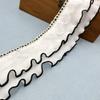 Whakano 2-Yard Pleated Lace Trim, 8 cm Wide, Decorative Chiffon Ribbon view 2