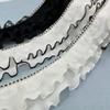 Whakano 2-Yard Pleated Lace Trim, 8 cm Wide, Decorative Chiffon Ribbon view 3