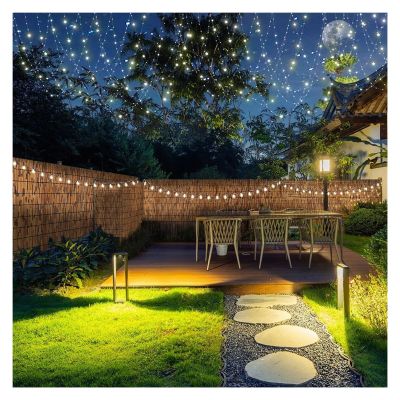 Bamboo Fence, 200 x 180 cm, Natural Modern Privacy Screen for Garden, Patio and Balcony, Outdoor Decor, H 30 x L 300 cm