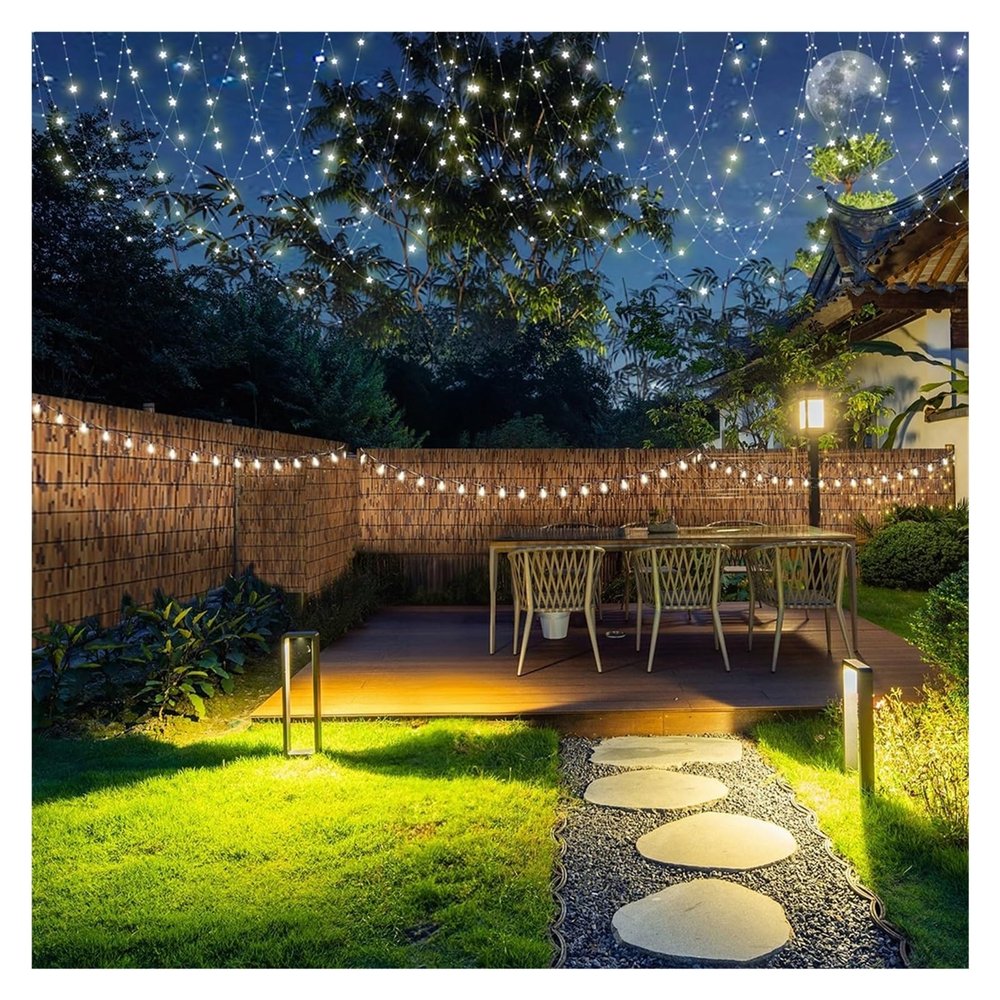 Bamboo Fence, 200 x 180 cm, Natural Modern Privacy Screen for Garden, Patio and Balcony, Outdoor Decor, H 30 x L 300 cm