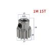 Aqxypas 1-Piece Module 1, 15-Tooth Spur Gear for Motors, 5/6/6.35/8 mm Bore, 45# Steel view 2