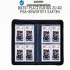 40-Pocket Graded Card Binder for PSA Slabs, PU Leather, Red view 3