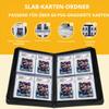 40-Pocket Graded Card Binder for PSA Slabs, PU Leather, Red view 4