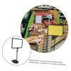 A4 Price Tag Stand, 1 Set, Stainless Steel and Plastic, Black view 2