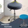 YNJJKA 2-Piece Round Stool Covers, Stretchable Washable Swivel Stool Covers (K23, 80–85 cm) view 3