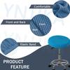 YNJJKA 2-Piece Round Stool Covers, Stretchable Washable Swivel Stool Covers (K23, 80–85 cm) view 4