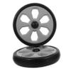 Black Shopping Cart Wheels, 2-Pack, ABS and EVA view 1
