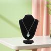 DECOMELODY Velvet Necklace Display Stand, Height-Adjustable view 4