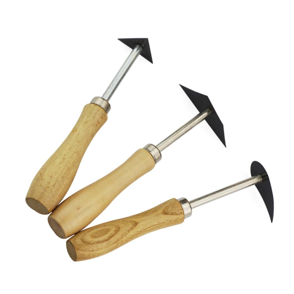 AKOOSY 3-Piece Pottery Tool Set, High-Quality Steel Clay Modeling Tools