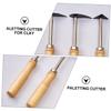 AKOOSY 3-Piece Pottery Tool Set, High-Quality Steel Clay Modeling Tools view 2