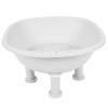 Foldable Postpartum Sitz Bath for Hemorrhoid Relief with Sealed Drain Outlet (White) view 1