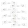 DIYEAH 8 Transparent Rotatable Plastic Sign Holder Clips, Small Double-Sided Price Tag Holders view 1