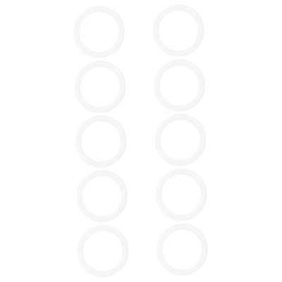 Abaodam 10 White Round Plastic Bag Handles for DIY and Crochet Bags