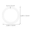 Abaodam 10 White Round Plastic Bag Handles for DIY and Crochet Bags view 2