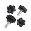 Knob-Head Bolts M4–M10, Star-Shaped Bakelite Grip Knobs, Black Carbon Steel view 4