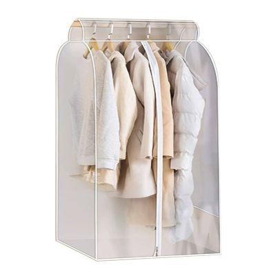 JLLEIZYZ Garment Bags, PEVA with Metal Zipper, 60 x 50 x 120 cm