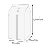 JLLEIZYZ Garment Bags, PEVA with Metal Zipper, 60 x 50 x 120 cm view 2