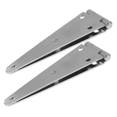 HOLIDYOYO 2-Pack 250 mm Heavy-Duty Galvanized Strap Hinges for Wooden Gates, Garden Gates, Sheds, and Doors