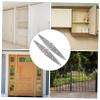 HOLIDYOYO 2-Pack 250 mm Heavy-Duty Galvanized Strap Hinges for Wooden Gates, Garden Gates, Sheds, and Doors view 4