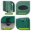 TRUNXUCL Folding Rain Barrel with Spigot and Lid, Black, 40 x 50 cm (16 x 20 in) view 2
