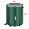 TRUNXUCL Folding Rain Barrel with Spigot and Lid, Black, 40 x 50 cm (16 x 20 in) view 4