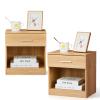 LEADZM 2-Piece Nightstand Set, Simple Bedside Tables view 1