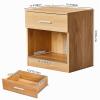 LEADZM 2-Piece Nightstand Set, Simple Bedside Tables view 2