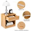LEADZM 2-Piece Nightstand Set, Simple Bedside Tables view 3