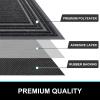 Durable Non-Slip Natural Rubber Doormat for Entryway, Garage & Farmhouse, Low Profile, Indoor/Outdoor, 73.7 x 43.2 cm Black and 91.4 x 61 cm Silver Gray view 4