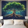 kaiyun Tropical Forest Tree of Life Wall Tapestry, 70 x 100 cm view 4
