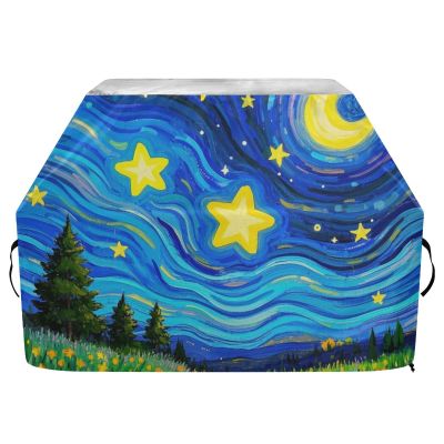 Art Starry Meadow Gas Grill Cover, 65 in, Waterproof, UV-Resistant