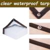Waterproof Transparent Tarp with Grommets, 4.5 x 6.5 m view 2