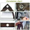 Waterproof Transparent Tarp with Grommets, 4.5 x 6.5 m view 4