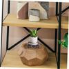 VANZACK 5-Piece Round Black ABS Plastic Plant Pot Stand Set view 4