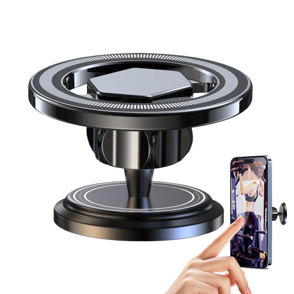 Magnetic Gym Phone Holder with Dual Magnets